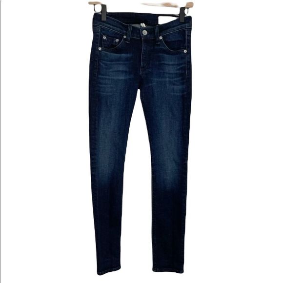 RAG & BONE Ankle Skinny Dark Wash Jeans. Size 24. - Picture 1 of 14